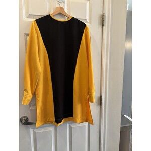 Renaissance Tunic Gold & Black Long Sleeve Unisex M/L  Cosplay
